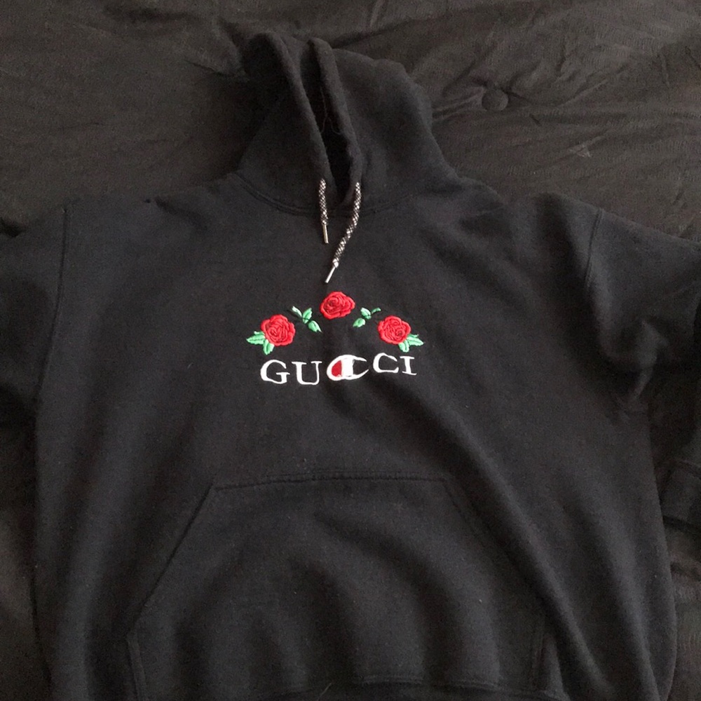Custom Gucci/Champion “collab”Hoodie